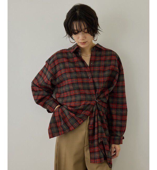 SALON adam et rope'「Shuttle Notes 2WAYチェックシャツ」|シャツ・ブラウス|
