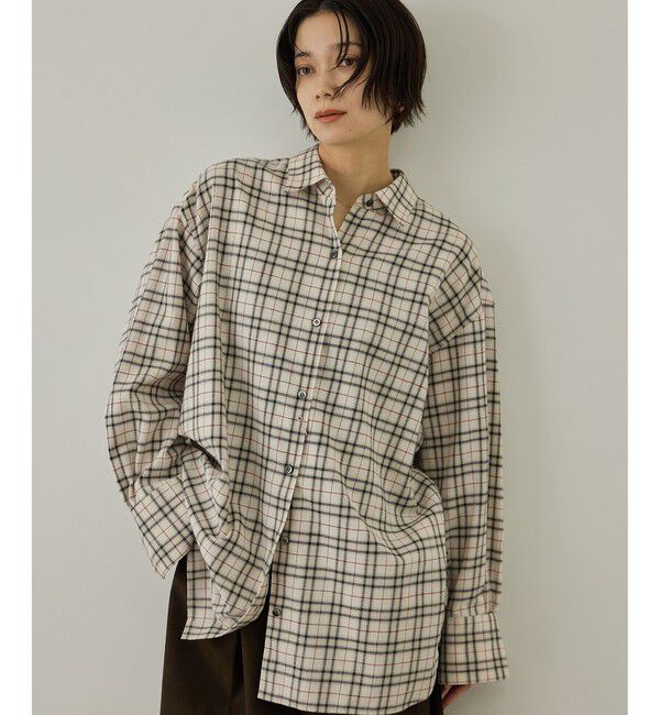 SALON adam et rope'「Shuttle Notes 2WAYチェックシャツ」|シャツ・ブラウス|