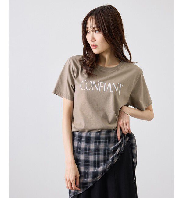 Rope&rsquo;Picnic「フロッキーロゴTシャツ/UVカット・接触冷感・汗染み防止」|Tシャツ・カットソー|