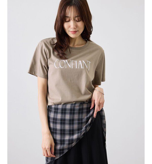Rope&rsquo;Picnic「フロッキーロゴTシャツ/UVカット・接触冷感・汗染み防止」|Tシャツ・カットソー|