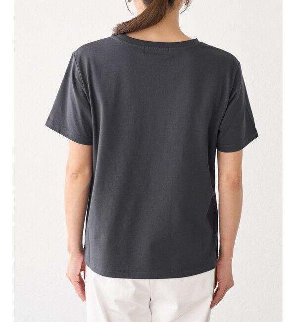 Rope&rsquo;Picnic「フロッキーロゴTシャツ/UVカット・接触冷感・汗染み防止」|Tシャツ・カットソー|