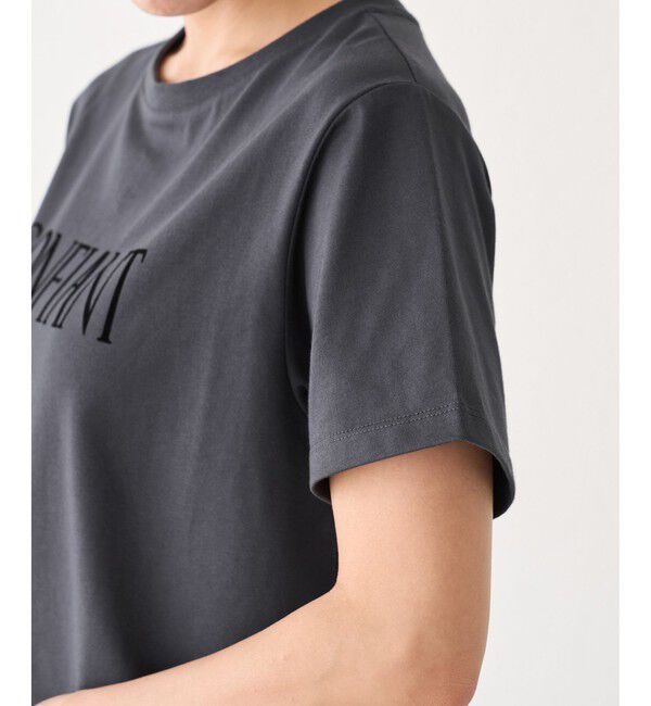 Rope&rsquo;Picnic「フロッキーロゴTシャツ/UVカット・接触冷感・汗染み防止」|Tシャツ・カットソー|