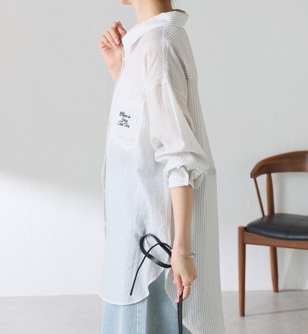  「【芋生悠&times;Q.anosコラボ】メッセージシアーシャツ」|シャツ・ブラウス|