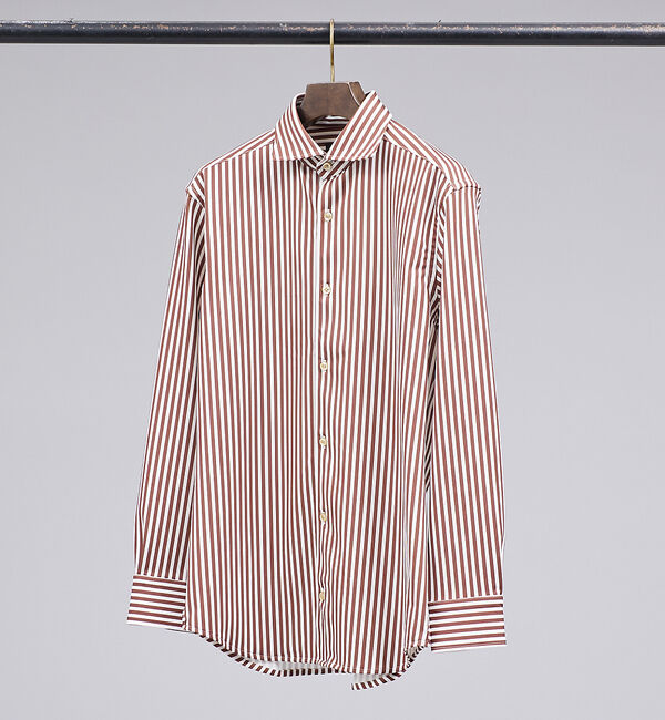 ABAHOUSE「【FLEX SHIRTS】Dry Moment ロンドンストライプ 長袖 シャツ」|シャツ・ブラウス|アンバー