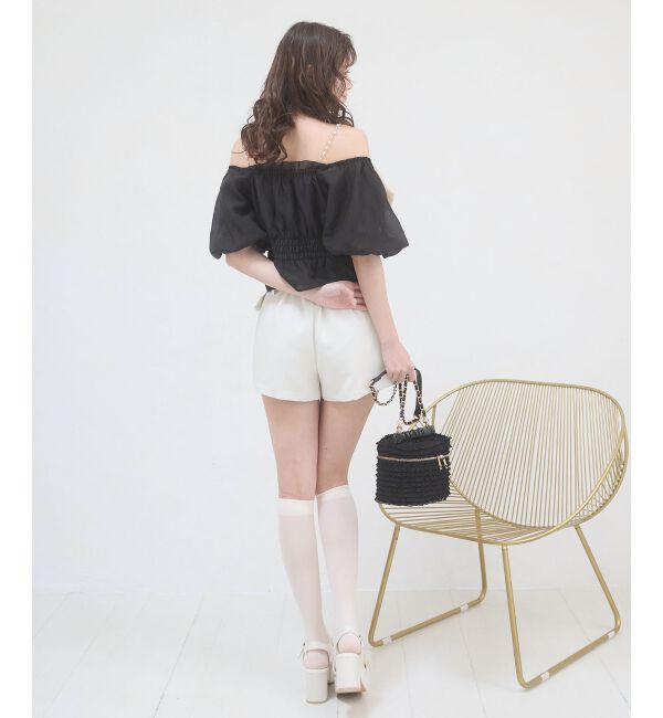  「ベルトセットハイウエストショートパンツ」|その他|