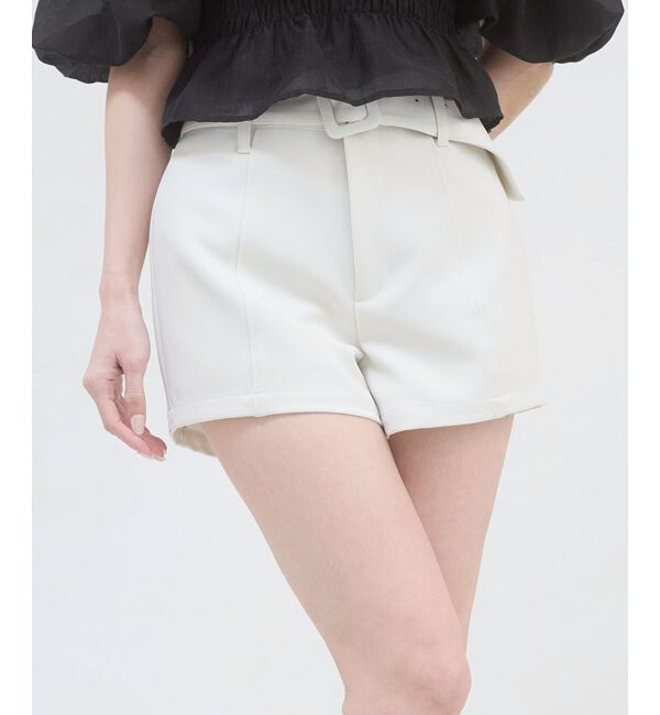  「ベルトセットハイウエストショートパンツ」|その他|