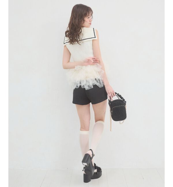  「ベルトセットハイウエストショートパンツ」|その他|