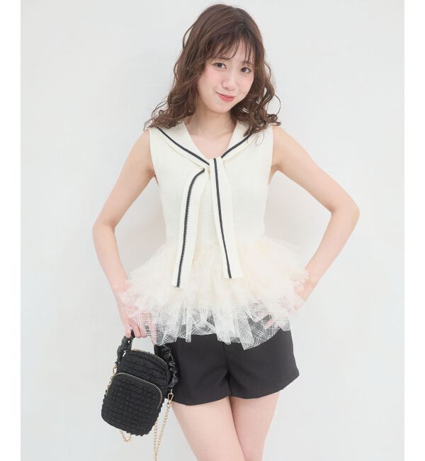  「ベルトセットハイウエストショートパンツ」|その他|