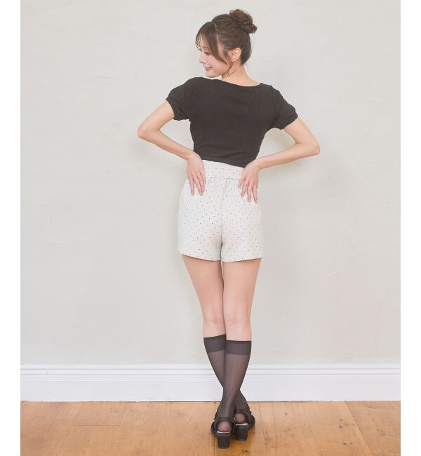  「ベルトセットハイウエストショートパンツ」|その他|