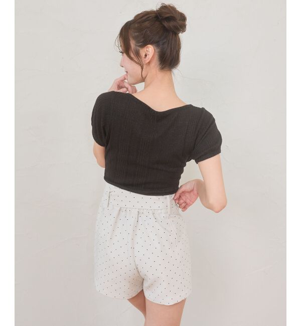  「ベルトセットハイウエストショートパンツ」|その他|