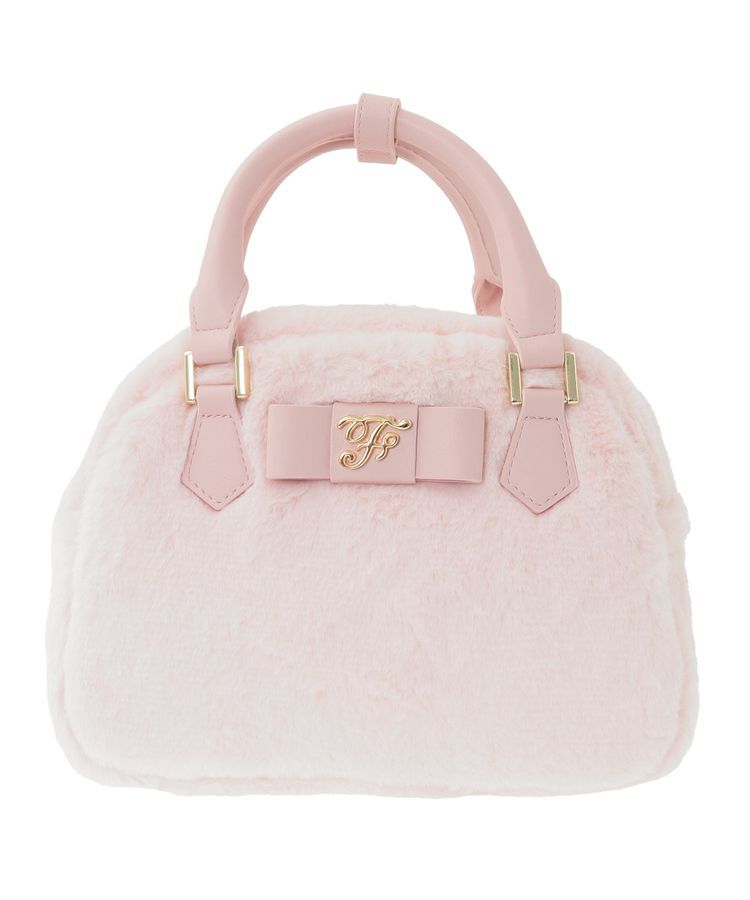 Maison de FLEUR「【限定カラーあり】フェイクファーラウンドバッグ」|ハンドバッグ|