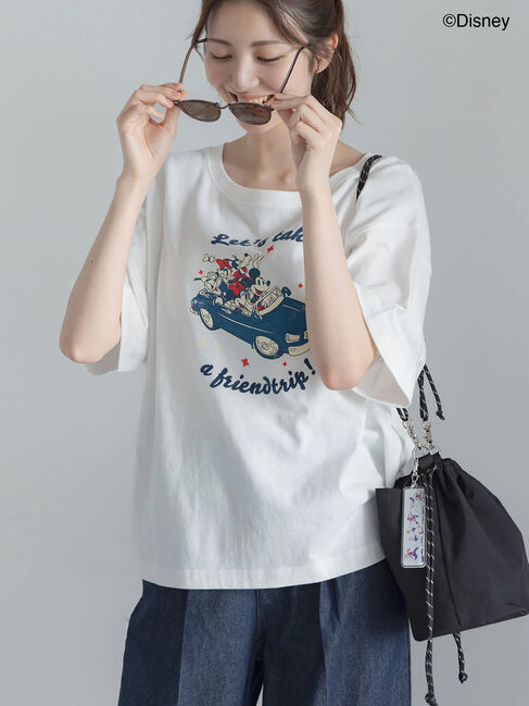 Te chichi「【Disney】MICKEY&FRIENDS/オーバーサイズTシャツ」|Tシャツ・カットソー|