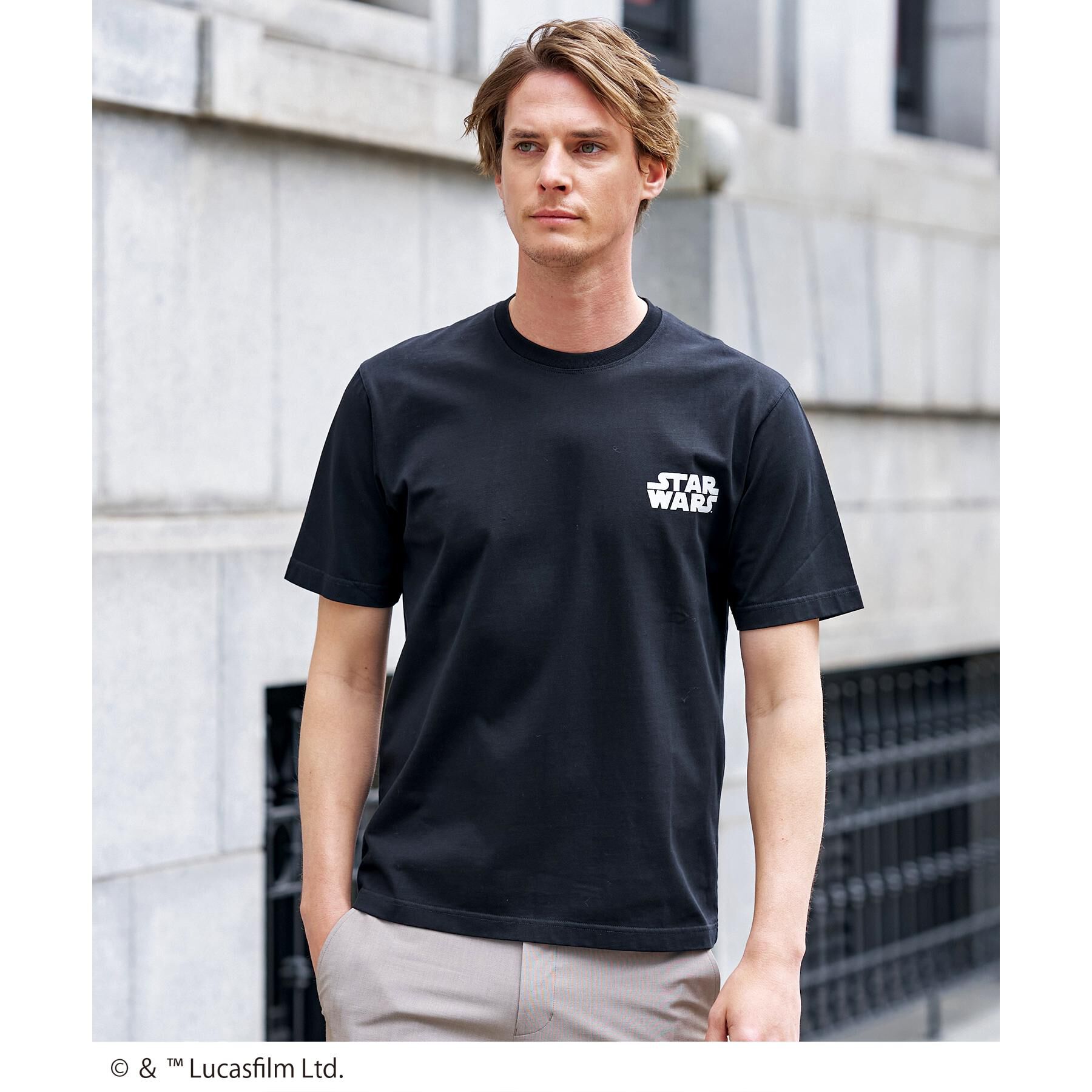 DRESSTERIOR「【接触冷感】STAR WARS カートゥーンTシャツ」|Tシャツ・カットソー|ブラック(019)