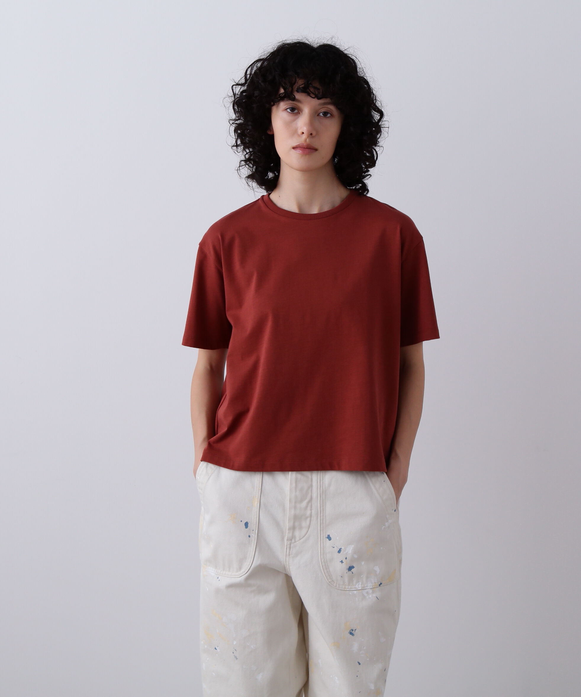 YLEVE 「YLEVE / ORGANIC COTTON BIO T-SHIRT」|Tシャツ・カットソー|ブラウン
