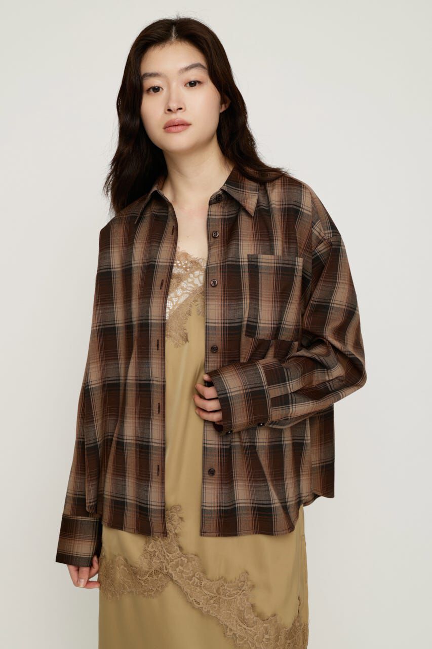 SLY「LOOSE CHECK シャツ」|シャツ・ブラウス|