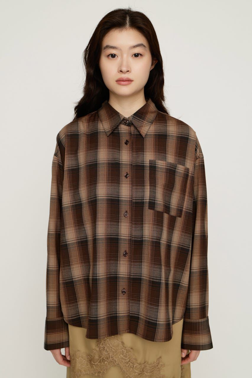 SLY「LOOSE CHECK シャツ」|シャツ・ブラウス|