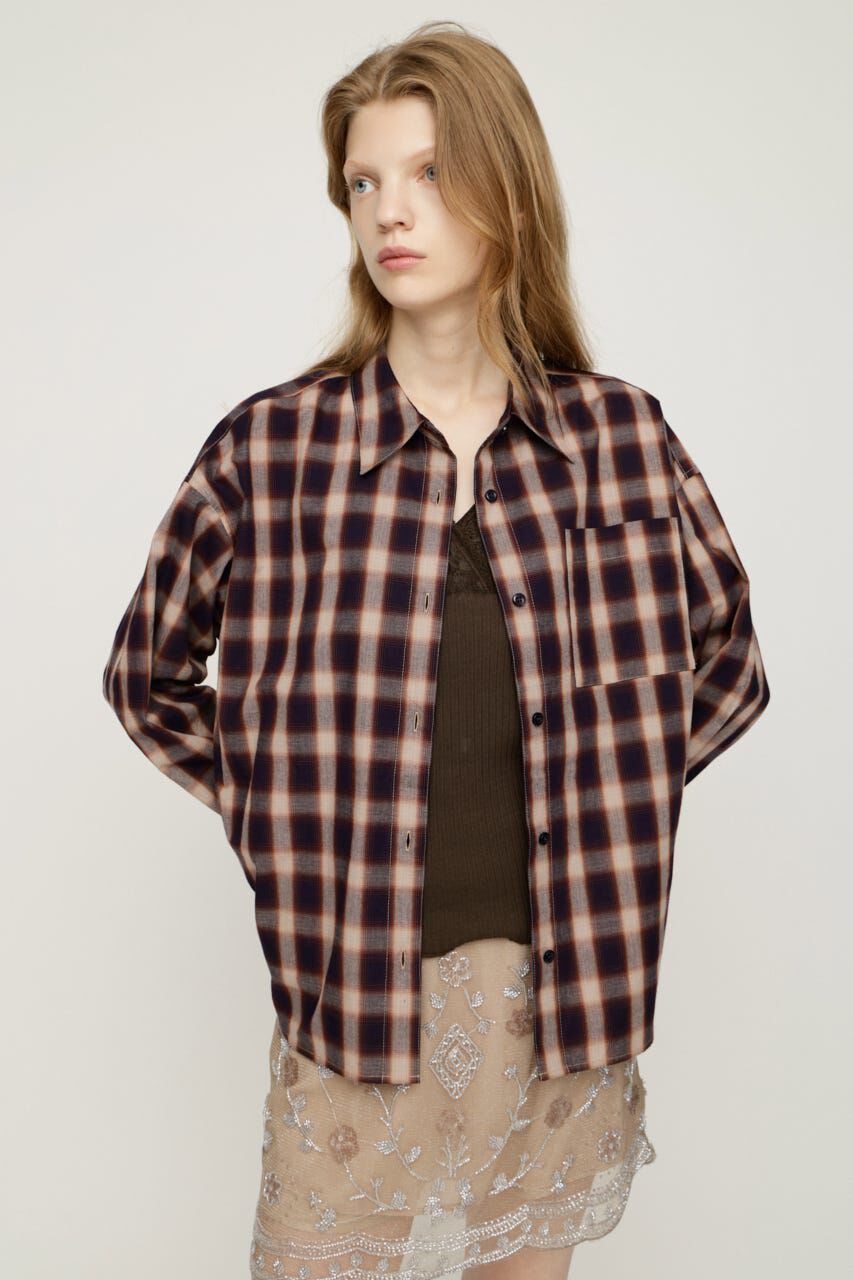 SLY「LOOSE CHECK シャツ」|シャツ・ブラウス|