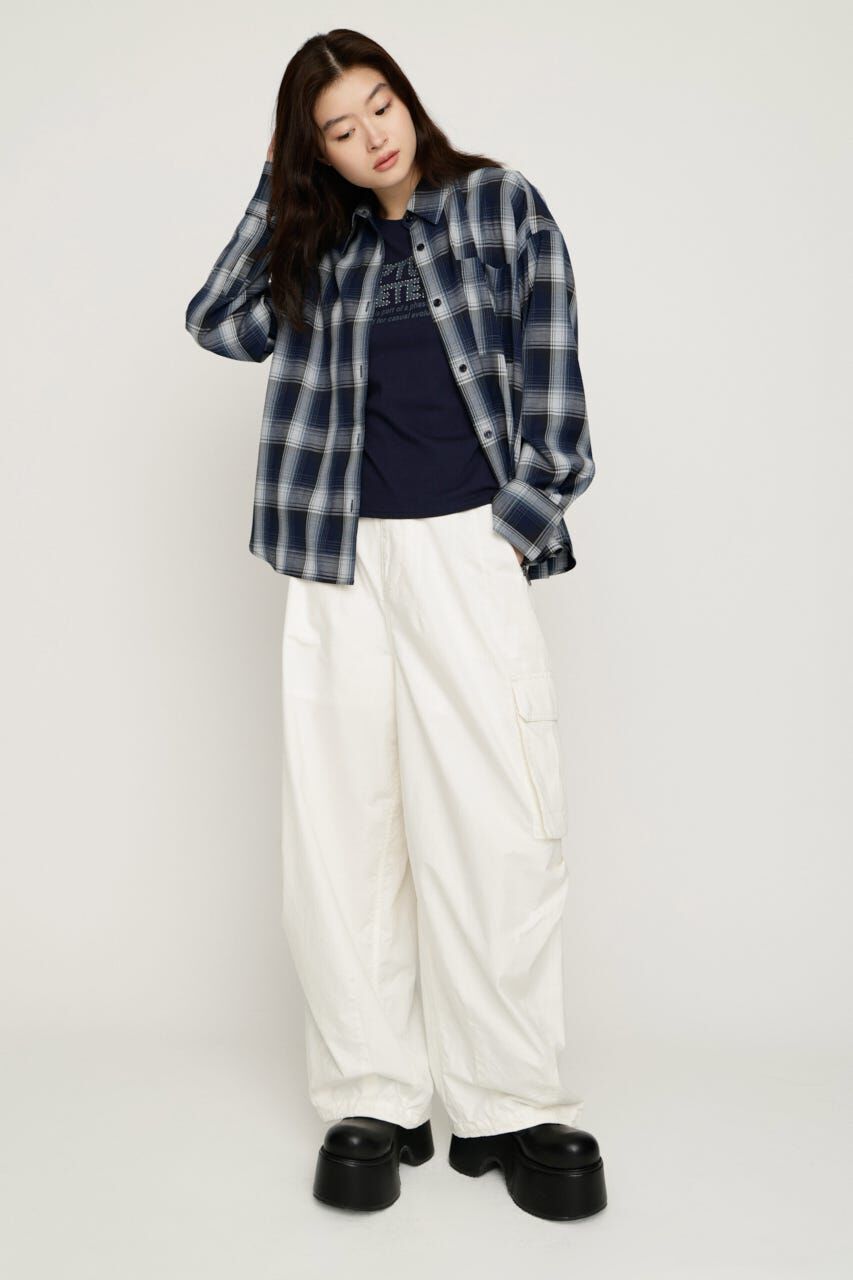 SLY「LOOSE CHECK シャツ」|シャツ・ブラウス|