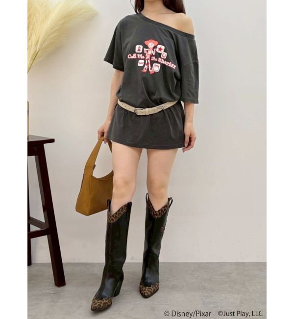 EVRIS「【TOY STORY5】ワンショルダーBIG Tシャツ」|Tシャツ・カットソー|