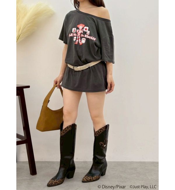EVRIS「【TOY STORY5】ワンショルダーBIG Tシャツ」|Tシャツ・カットソー|