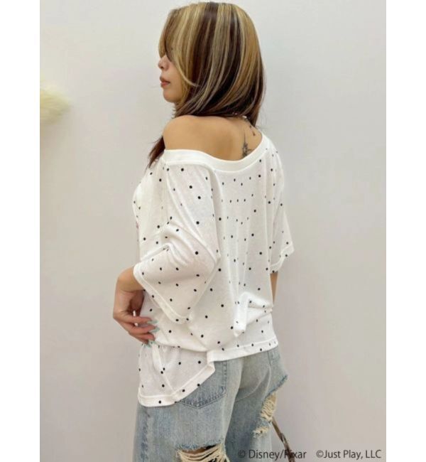EVRIS「【TOY STORY5】ワンショルダーBIG Tシャツ」|Tシャツ・カットソー|