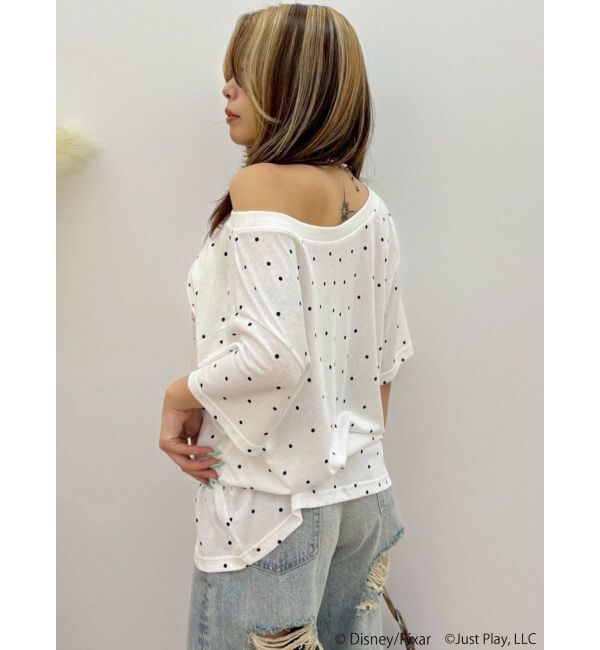 EVRIS「【TOY STORY5】ワンショルダーBIG Tシャツ」|Tシャツ・カットソー|