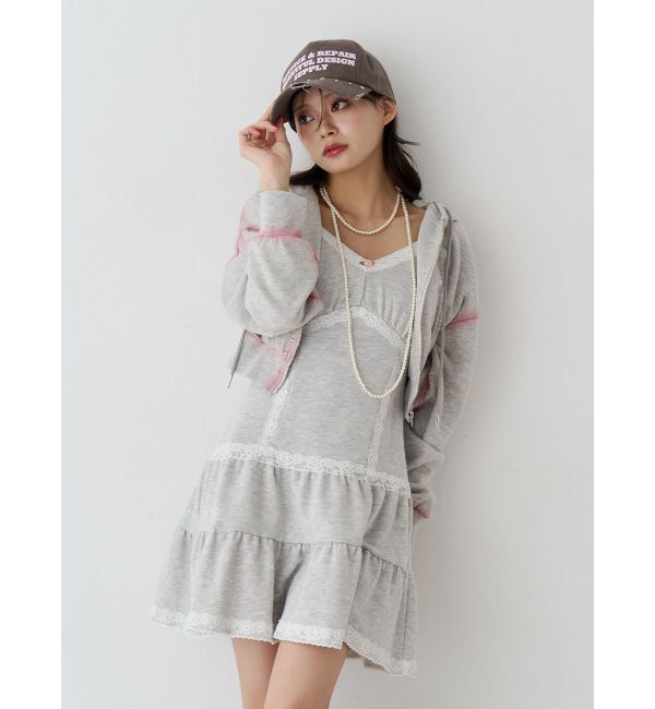 jouetie「スタッズコンパクトジップフーディ【セットアップ対応】」|その他|