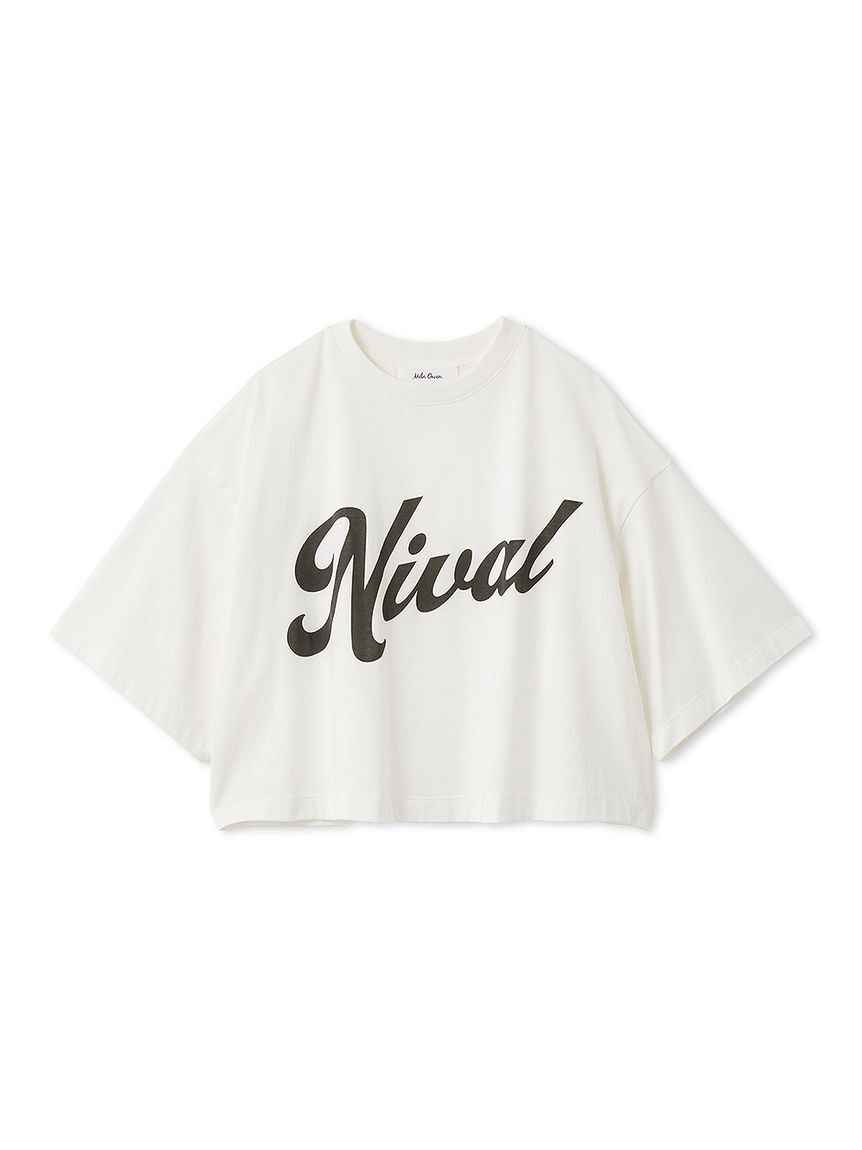 Mila Owen「ショート丈ワイドグラフィックＴシャツ」|Tシャツ・カットソー|WHT