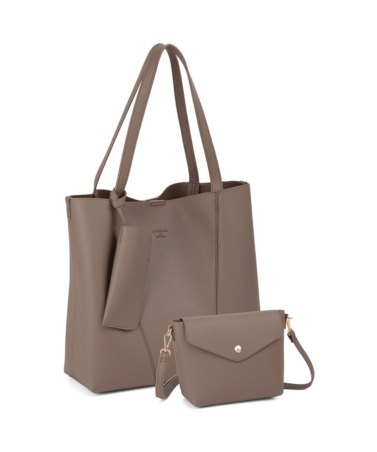  「JEWELNA BY Jewelna Rose 3点セットトートバッグ 16371」|トートバッグ|グレージュ