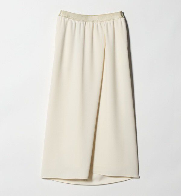 UNITED ARROWS「COMFY ラップ マキシスカート WHITE ‐防汚 UVカット ウォッシャブル‐」|スカート|