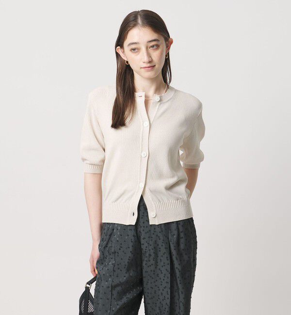 UNITED ARROWS「クルーネック ベーシック カーディガン ‐ウォッシャブル‐」|カーディガン|