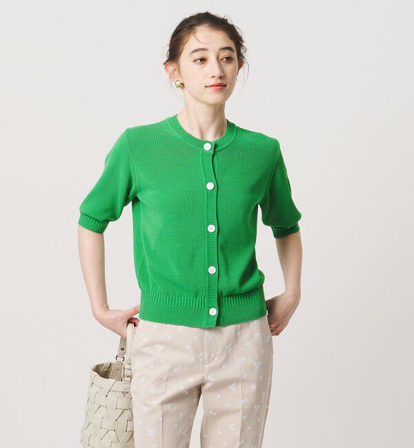 UNITED ARROWS「クルーネック ベーシック カーディガン ‐ウォッシャブル‐」|カーディガン|