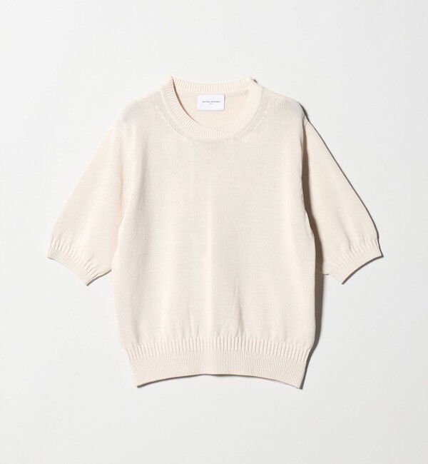 UNITED ARROWS「クルーネック ベーシック ショートスリーブ ニット ‐ウォッシャブル‐」|ニット・セーター|