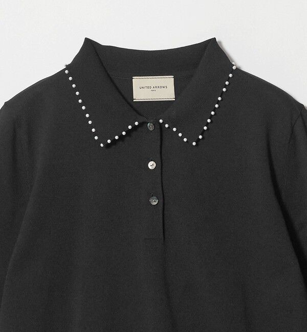 UNITED ARROWS「パールライク ポロニット ‐ウォッシャブル‐」|ニット・セーター|