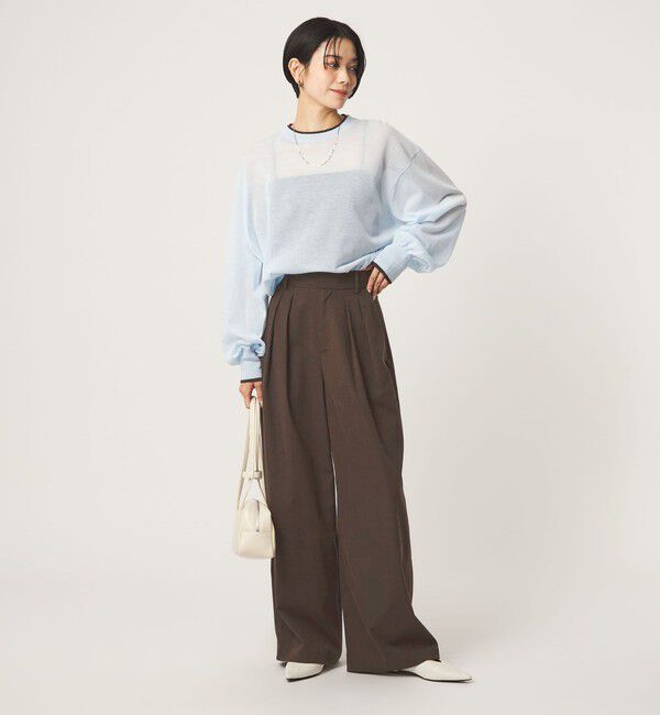 UNITED ARROWS green label relaxing「【WEB限定】＜at ease＞オルマイ スラックス ストレッチ UVカット」|スラックス|