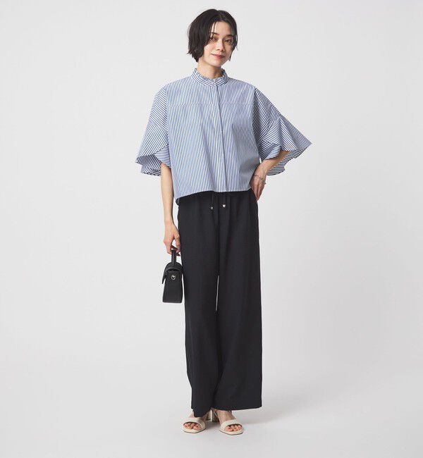UNITED ARROWS green label relaxing「フレアスリーブ ブラウス 接触冷感」|シャツ・ブラウス|