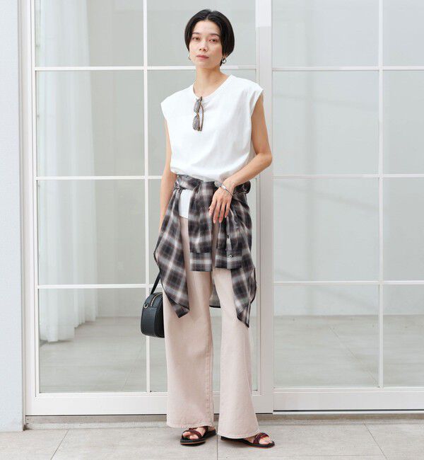 UNITED ARROWS green label relaxing「フレンチスリーブ Tシャツ 汗染み防止」|Tシャツ・カットソー|