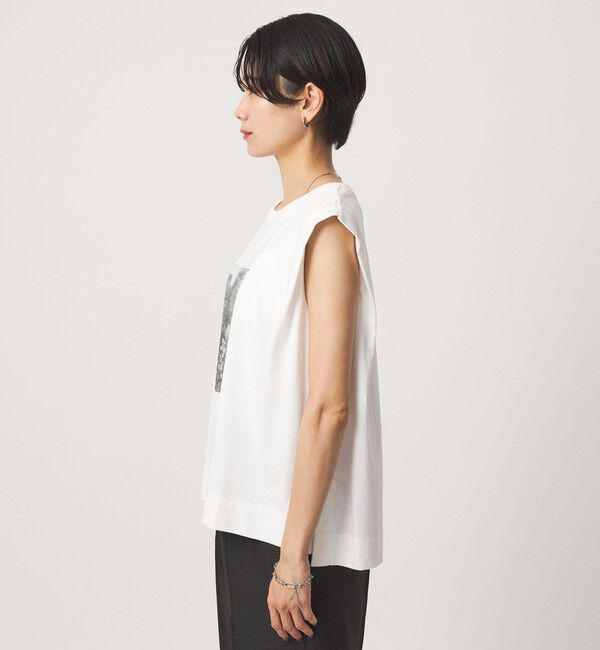 UNITED ARROWS green label relaxing「フォトプリント フレンチスリーブ Tシャツ 接触冷感」|Tシャツ・カットソー|