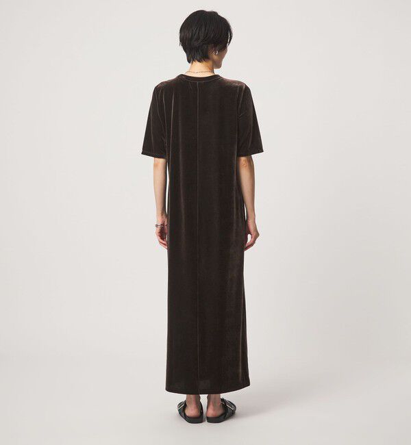 UNITED ARROWS green label relaxing「ベロア ショートスリーブ ワンピース」|ワンピース|