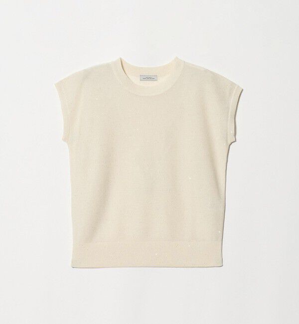 UNITED ARROWS green label relaxing「スパンコール ラメ ノースリーブ ニット」|ニット・セーター|