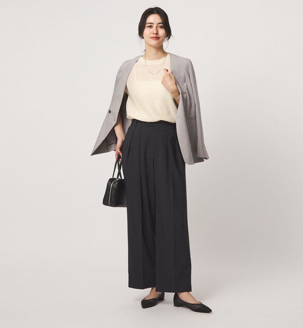 UNITED ARROWS green label relaxing「スパンコール ラメ ノースリーブ ニット」|ニット・セーター|
