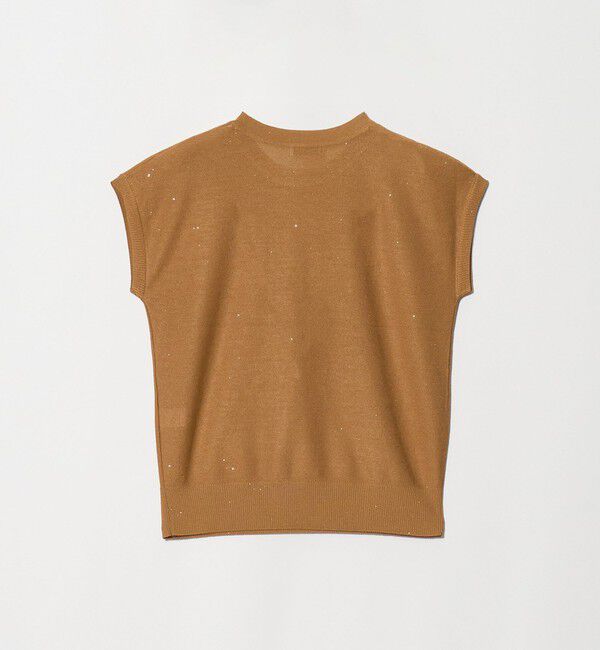 UNITED ARROWS green label relaxing「スパンコール ラメ ノースリーブ ニット」|ニット・セーター|