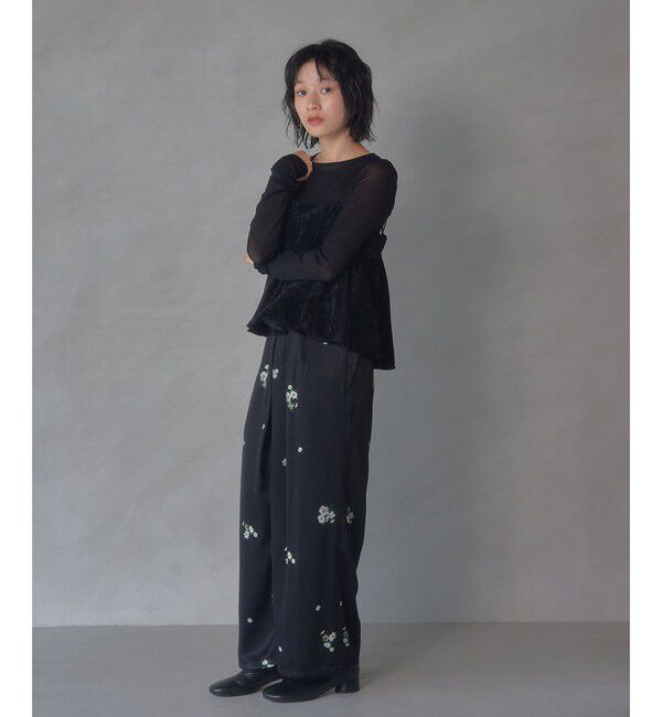 EMMEL REFINES「＜EMMEL REFINES＞EM モール ペプラム キャミ」|シャツ・ブラウス|