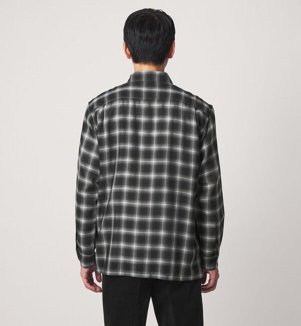 UNITED ARROWS green label relaxing「P/CU/W オンブレ チェック 2フラップポケット シャツ」|シャツ・ブラウス|