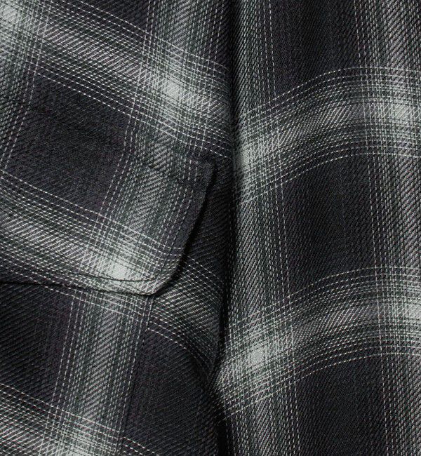 UNITED ARROWS green label relaxing「P/CU/W オンブレ チェック 2フラップポケット シャツ」|シャツ・ブラウス|