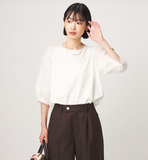 UNITED ARROWS green label relaxing「フェザー ショートスリーブ プルオーバー カットソー」|Tシャツ・カットソー|
