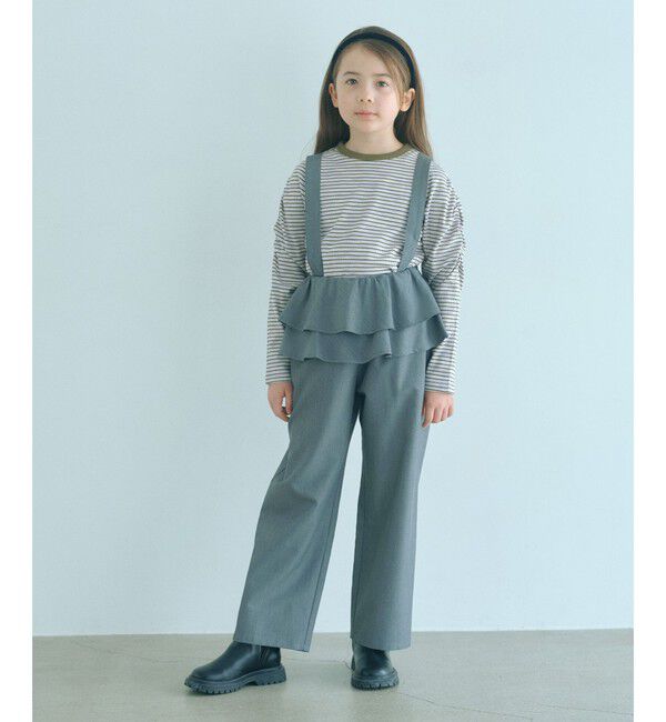 UNITED ARROWS green label relaxing「【COOL CHIC GIRLS STYLE】ラッフル サロペット / キッズ 120cm-160cm」|ワンピース|