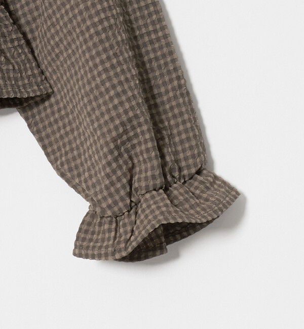 UNITED ARROWS green label relaxing「【COOL CHIC GIRLS STYLE】チェック シャーリング プルオーバー / キッズ 120cm-160cm」|シャツ・ブラウス|