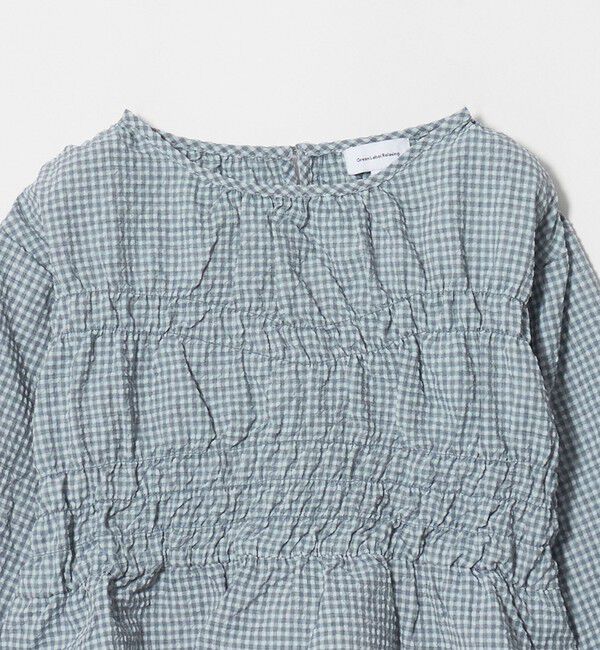 UNITED ARROWS green label relaxing「【COOL CHIC GIRLS STYLE】チェック シャーリング プルオーバー / キッズ 120cm-160cm」|シャツ・ブラウス|