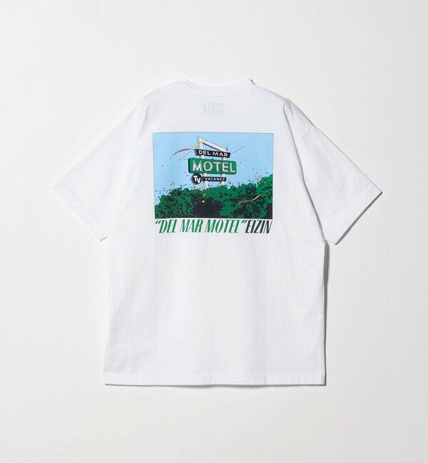 BEAUTY&YOUTH UNITED ARROWS「【別注】＜EIZIN SUZUKI＞DEL MAR MOTEL プリント Tシャツ」|Tシャツ・カットソー|